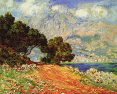 Claude Monet Menton seen from Cape Martin China oil painting art